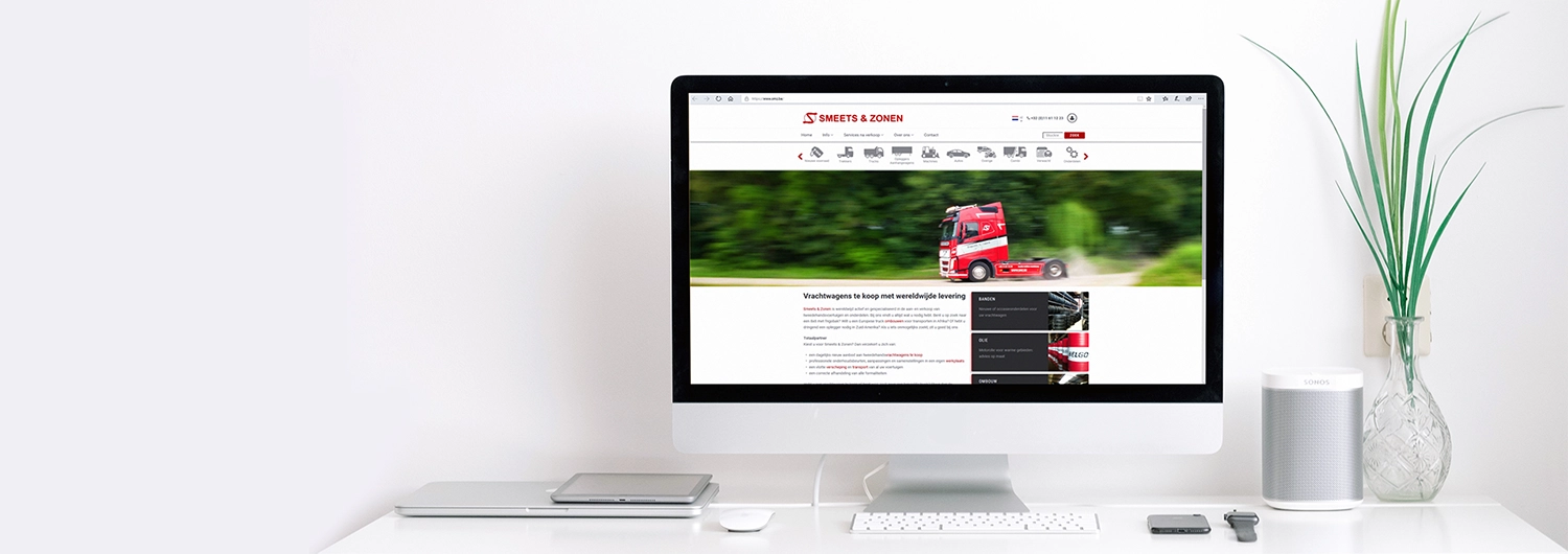 REF-SMEETS-ZN Smeets & Zn - Customer case - screenshot homepagina