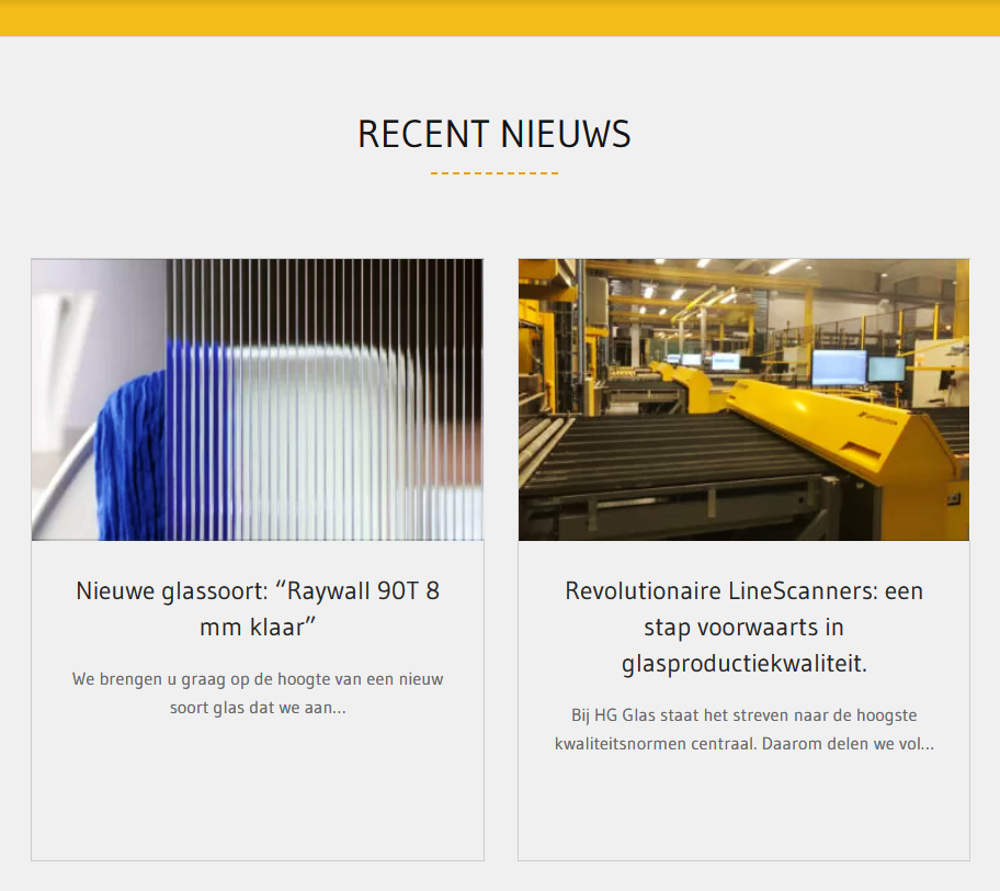 20241113KVR01 - Customer Case - Nieuws - HG Glas - Customer case - BNS hybrIT - screenshot website